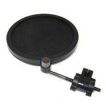 Mic Filter Shield Mikrofonfilter Doppellagig Schwarz Schutz
