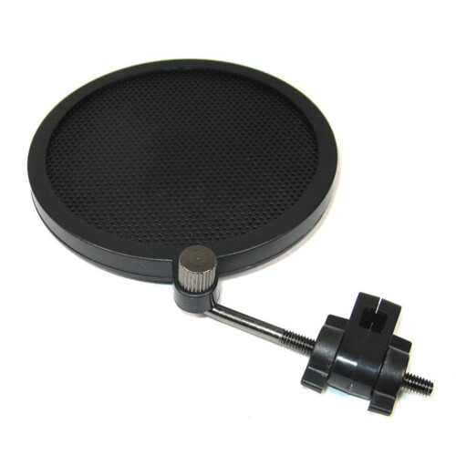 Mic Filter Shield Mikrofonfilter Doppellagig Schwarz Schutz