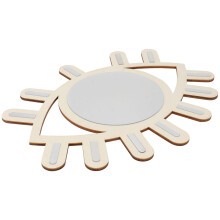 1 wandspiegel augenform fotoprop (khaki)