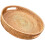 geflochtene Rattan Servierplatte mit Griffen, Obstkorb, rustikal 8