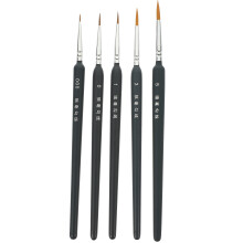 5-teiliges Feinpinselfpinsel-Set, dünne für Ölgemälde