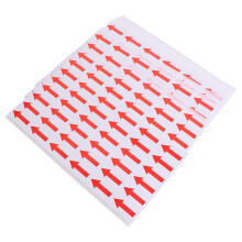 500 Rote Aufkleber Transparente Richtungs