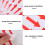 500 Rote Aufkleber Transparente Richtungs 9