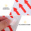 500 Rote Aufkleber Transparente Richtungs 10