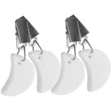 4Stk Tischdeckenbeschwerer Mit Stein Und Metallclip