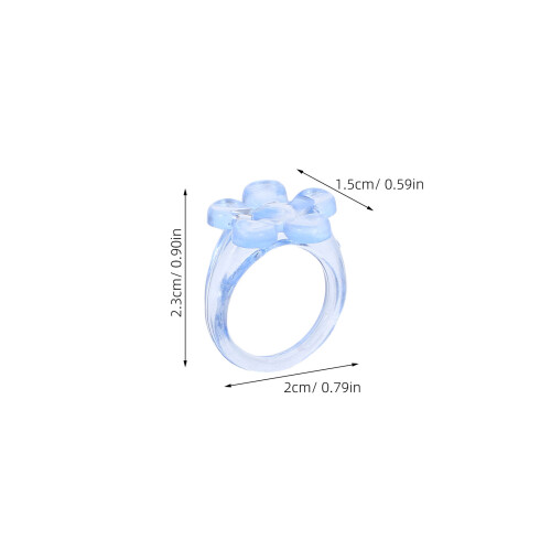 100Stk Kinder Ring Harz Schmuck Für 1