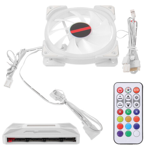 1 set pc-computer ultraschweigsamer led-ventilator mit kühlkörper