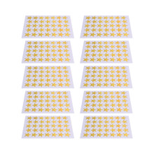 Gouden Vijfpuntige Ster Stickers Perfect Voor Feest En