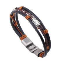 retro armband hanfschnur echtem punk mehrschichtig