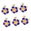 6 Blumen Serviettenhalter Zubehör 3