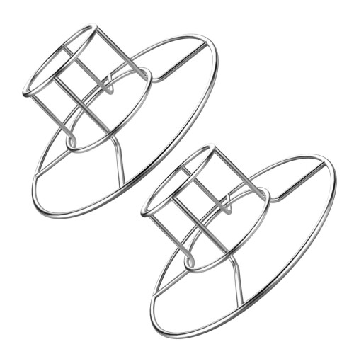 2 stück edelstahl grillhähnchenhalter klappbar silber
