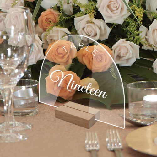 6 tischschilder aus für hochzeit, restaurant oder zu hause 2