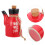 Salad Dressing Container Keramik 200 Ml Rot 1 Set 4