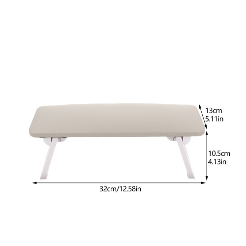 Practical Grey PU Nail Arm Rest for Home Nail Art Wrist Support 1
