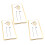 3Stk Wifi Passwort Schild Acryl 10X25Cm 11
