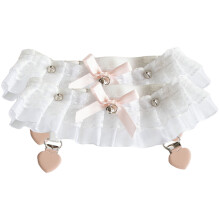 Lace Garters Für 45x8 Cm Weiß