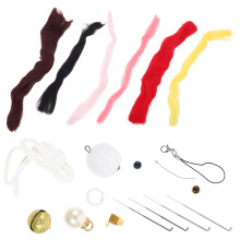 1 Set Anfänger Filz-Set Farben Filz Katzen-Spielzeug