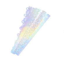 Lace Edged Schreibpapier Silber 10 Stück