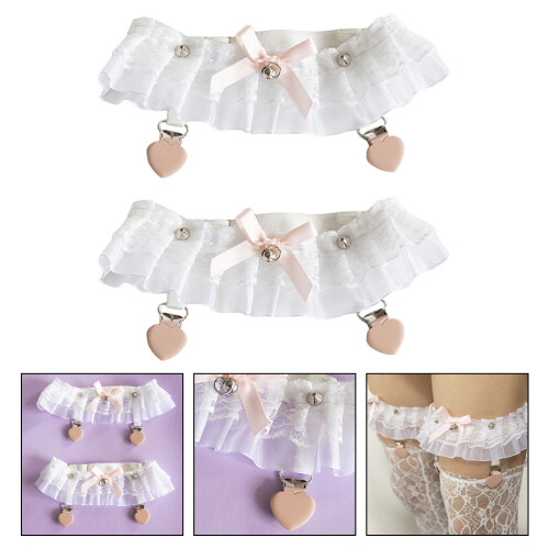 Lace Garters Für 45x8 Cm Weiß 2