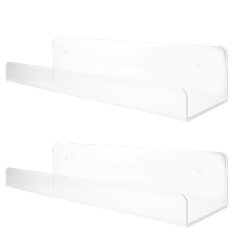 2Stk. Wandmontiertes Acrylregal Für Gewürze 1