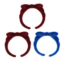 3Stück Schleifenring Offene Ringe Damen Finger Schmuck Fliege Plüsch