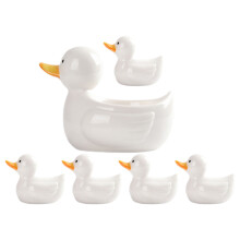 1 Set Keramikform Essstäbchenhalter Japanisch Weiß