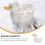 1 Set Keramikform Essstäbchenhalter Japanisch Weiß 9