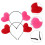 2St Vrouwen Hartvormige Hoofdband Feestaccessoire 7