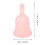 Silikon Menstruationscup Wiederverwendbar Mit Sammelbeutel Orange S 2
