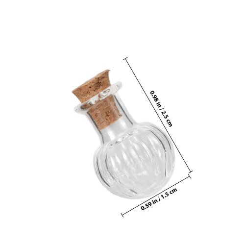 10Stk Glasflaschen Mit Korkverschluss Mini Phiole Für Diy 1