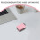 Pink Plastic Hole Puncher Compact Portable Tool for Home Crafts 8