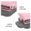 Pink Plastic Hole Puncher Compact Portable Tool for Home Crafts 7