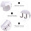 1Pièces Étagère Rangement Cuisine ABS Murale Clou Simple 7