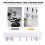 1Pièces Étagère Rangement Cuisine ABS Murale Clou Simple 8