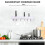 1Pièces Étagère Rangement Cuisine ABS Murale Clou Simple 10