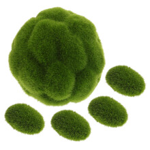 5 stk künstliche moossteine grüne grasbällchen für blumenarrangements