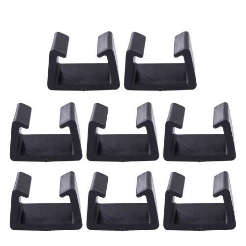 8St Multifunctionele Plastic Stoelklemmen Zwart Voor
