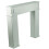 Gr8 Home Wooden White Fireplace Surround Storage Cabinet 4