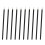 100 pinceles desechables para eyeliner, mango plástico, nailon 8