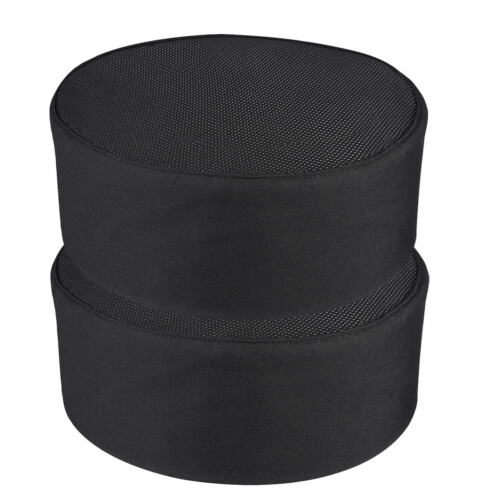 2 de cocinero con red, negro, para catering