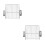2 Piezas Protector Tubería Inoxidable Antitapón 8