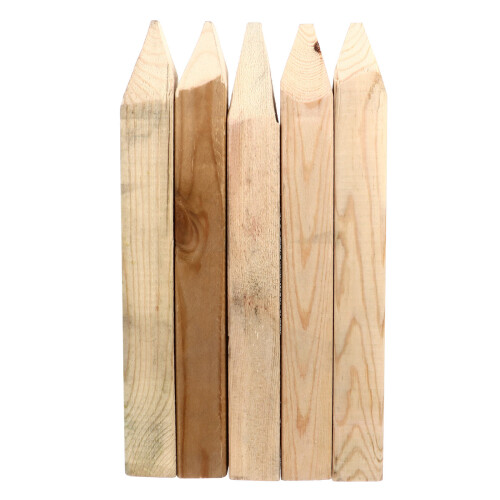 5 estacas de madera para medición, construcción y de 1