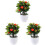 3 árboles artificiales con en maceta para decoración de 4