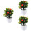 3 árboles artificiales con en maceta para decoración de 8