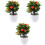3 árboles artificiales con en maceta para decoración de 5
