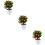 3 árboles artificiales con en maceta para decoración de 11