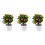 3 árboles artificiales con en maceta para decoración de 6
