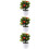 3 árboles artificiales con en maceta para decoración de 10