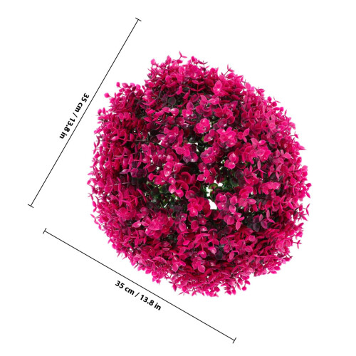 bola de planta artificial con hojas de decorativa 1