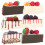 6 . postres artificiales en trozos, tartas triangulares con 6
